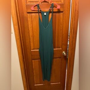 Green Sleeveless Jumpsuit